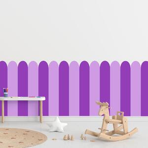 PIPPER. Textilní samolepící tapeta - Oblouk - Fialová barva Barva: Kombinace, Velikost: 100cm