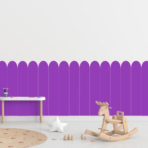 PIPPER. Textilní samolepící tapeta - Oblouk - Fialová barva Barva: Tmavá, Velikost: 100cm
