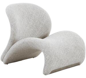 Nordic Living Pískově hnědé čalouněné lounge křeslo Sandra