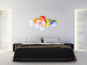 Obraz - Květiny, malba (125x70 cm)