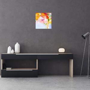 Obraz - Květiny, malba (30x30 cm)