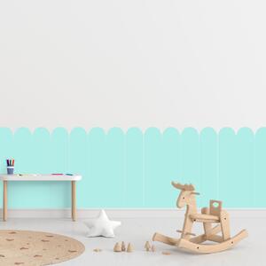 PIPPER. Textilní samolepící tapeta - Oblouk - Tyrkysová barva Barva: Bledá, Velikost: 80cm