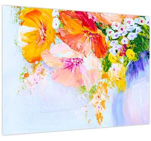 Obraz - Květiny, malba (70x50 cm)