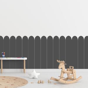 PIPPER. Textilní samolepící tapeta - Oblouk - Šedá barva Barva: Tmavá, Velikost: 100cm
