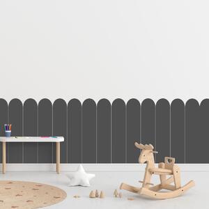PIPPER. Textilní samolepící tapeta - Oblouk - Šedá barva Barva: Tmavá, Velikost: 80cm