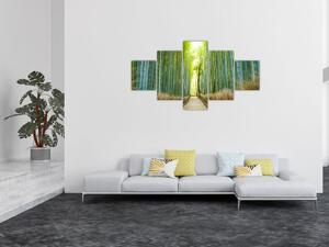 Obraz - Ulička s bambusy (125x70 cm)