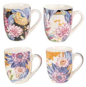 Set 4 porcelánových hrnků Tijn – 300 ml