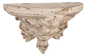 Béžový antik nástěnný podstavec s andílkem Baroque - 33*14*21 cm - Clayre & Eef