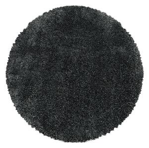 Breno Kusový koberec FLUFFY kruh 3500 Grey, 160x160 cm, Šedá