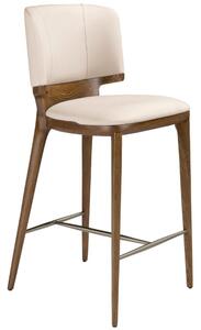 -25 % Dny MOMENTI– Angel Cerdá Krémová koženková barová židle No. 4208, 72 cm