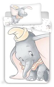 Jerry Fabrics Bavlněné povlečení do postýlky Dumbo grey 100x135, 40x60 cm
