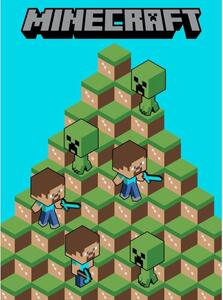 Jerry Fabrics Dětská fleecová deka Minecraft Blocs 100x150 cm