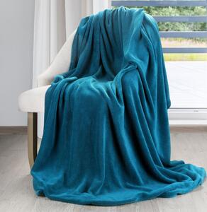 Eurofirany Jemná tyrkysová deka SIMPLE 150x200 cm