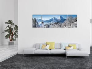 Obraz - Zasněžená krajina (170x50 cm)