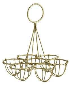 Drátěný stojan na vajíčka Antique Brass