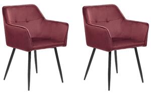 Set 2 ks jídelních židlí Jasminka (červená). 1080533