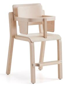 AJ Produkty Dětská židle DANTE, se zábranou, výška 380 mm, lamino, bříza
