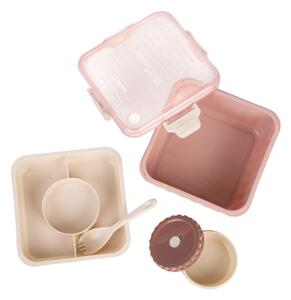 Obědový box POPPIE růžový 896038