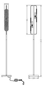 Maytoni MOD099FL-02G - Stojací lampa MARMO 2xG9/40W/230V