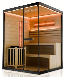 Domácí sauna pro 3 osoby 150 x 140 x 200 cm, černá