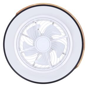 Brilagi-LED Stmív. svítidlo s ventilátorem LED/30W/230V 3000-6500K černá/dub +DO
