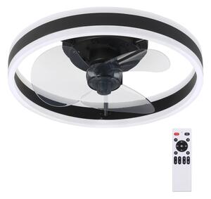 Brilagi-LED Stmívatelné svítidlo s ventilátorem LED/30W/230V 3000-6500K černá+DO