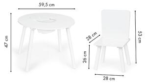 Sada dětského nábytku stůl a dvě židle ECOTOYS