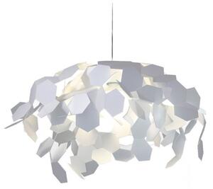 Zava Andromeda, bílé závěsné designové svítidl 1x E14, prům. 30cm