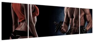 Obraz - Fitness (170x50 cm)
