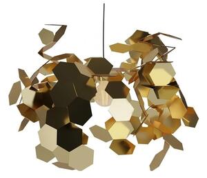 Zava Andromeda, závěsné designové svítidl 1x E14, broušená mosaz, prům. 30cm