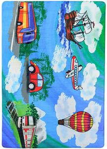 Breno Kusový koberec Kluci, 110x160 cm, Vícebarevné/Modrá