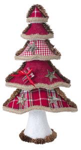 Vánoční dekorace stromek 86 B naturální / červený