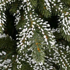 Umělý zasněžený vánoční stromeček Kovový stojan Smrk SANTA-180 cm