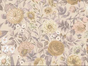 Vinylová tapeta Velvet Bloom krémová – Béžová