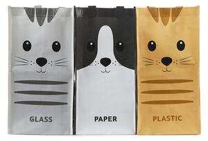 Tašky na tříděný odpad BALVI Meow 27499, 3ks | Multi