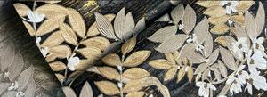 Vinylová tapeta Clematis černozlatá – Černá