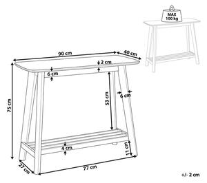 Konzolový stolek Tular (světlé dřevo). 1079898