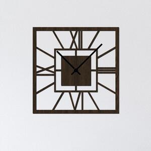 Nástěnné hodiny SQUARE Zvolte barvu dekoru: Wenge | Velikost hodin: 35x35 | Barva ručiček: Černé