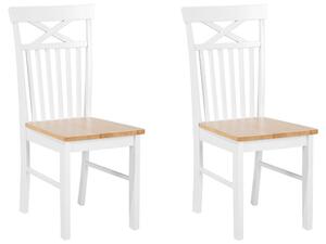 Set 2 ks jídelních židlí Houza (bílá). 1080171