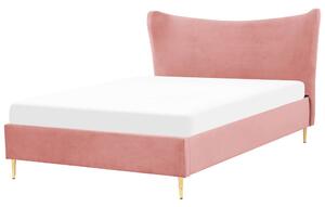 Manželská postel 140 cm Chaza (růžová). 1080189