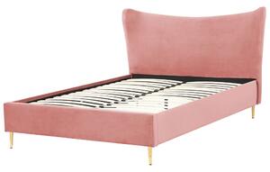Manželská postel 140 cm Chaza (růžová). 1080189