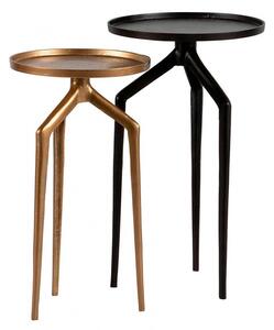 Sada 2 ks Kovový stolek Mosquito 59 × 35 × 35,55 × 30 × 30 cm BEPUREHOME