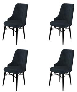 Sada jídelních židlí Pare Anthracite and Black, 4 ks, 4 ks