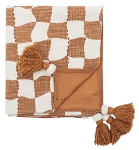 Bavlněný přehoz Chola Brown 130 × 150 cm