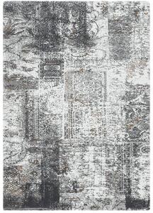 Breno Kusový koberec LUSH SEWING grey, 133x190 cm, Vícebarevné/Šedá