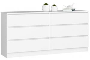Komoda K160 6SZ bílá