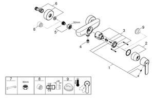 GROHE 32888000 - Sprchová baterie GET DN 15 lesklý chrom