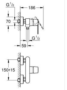 GROHE 32888000 - Sprchová baterie GET DN 15 lesklý chrom