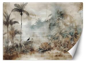 Fototapeta Vintage tropické palmy a rostliny Materiál: Vliesová, Rozměry: 200 x 140 cm