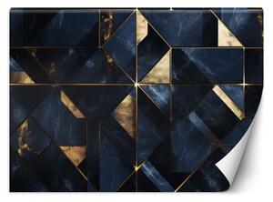 Fototapeta Modrozlatý mramor Materiál: Vliesová, Rozměry: 200 x 140 cm